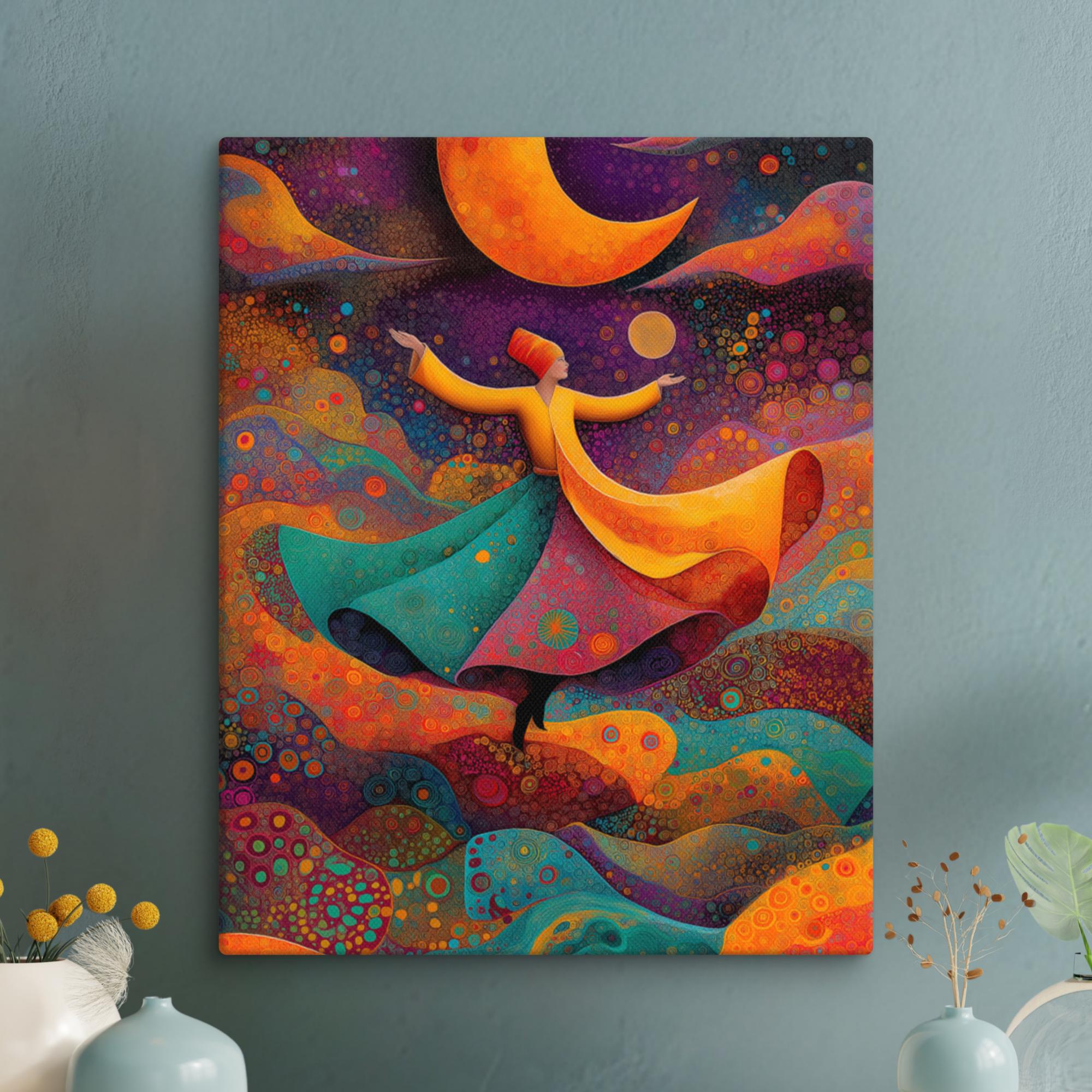 “Dance of the Crescent” (Colour Collection) - Canvas