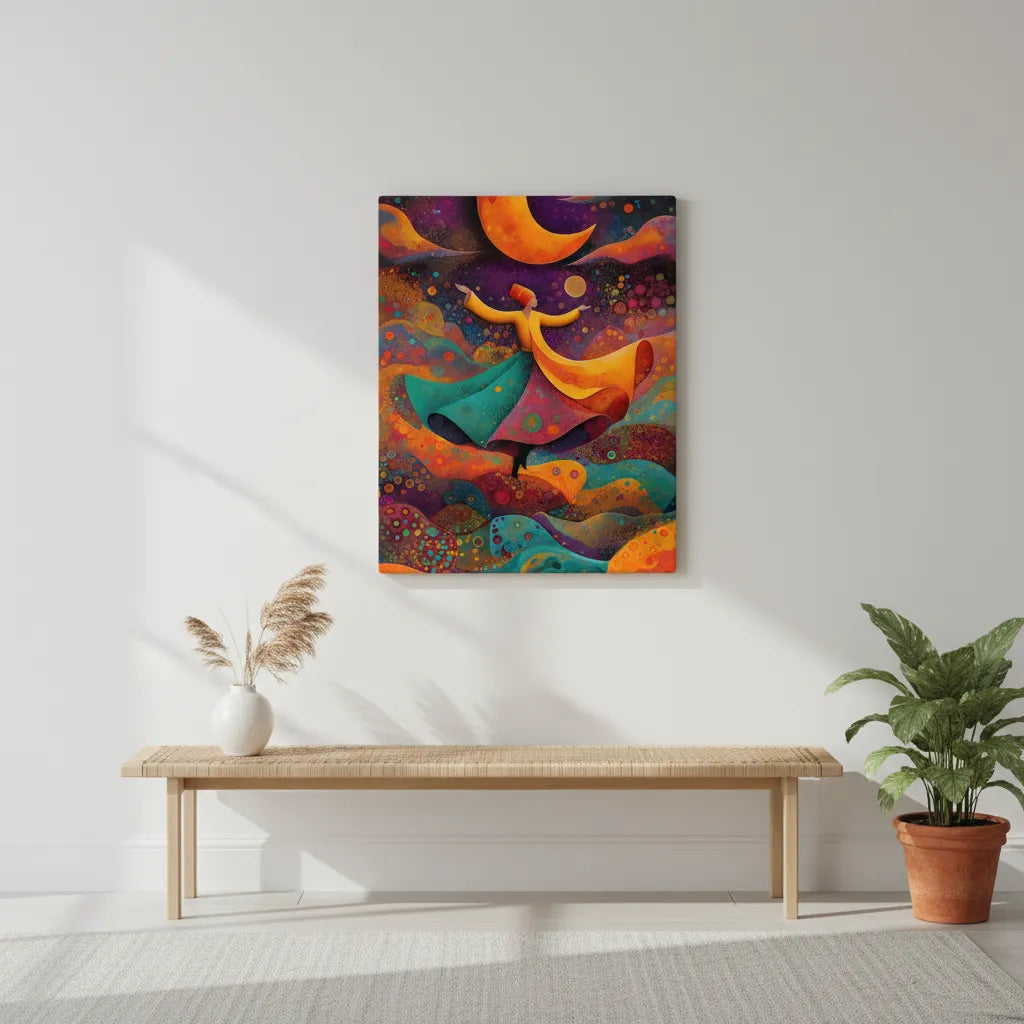 “Dance of the Crescent” (Colour Collection) - Canvas